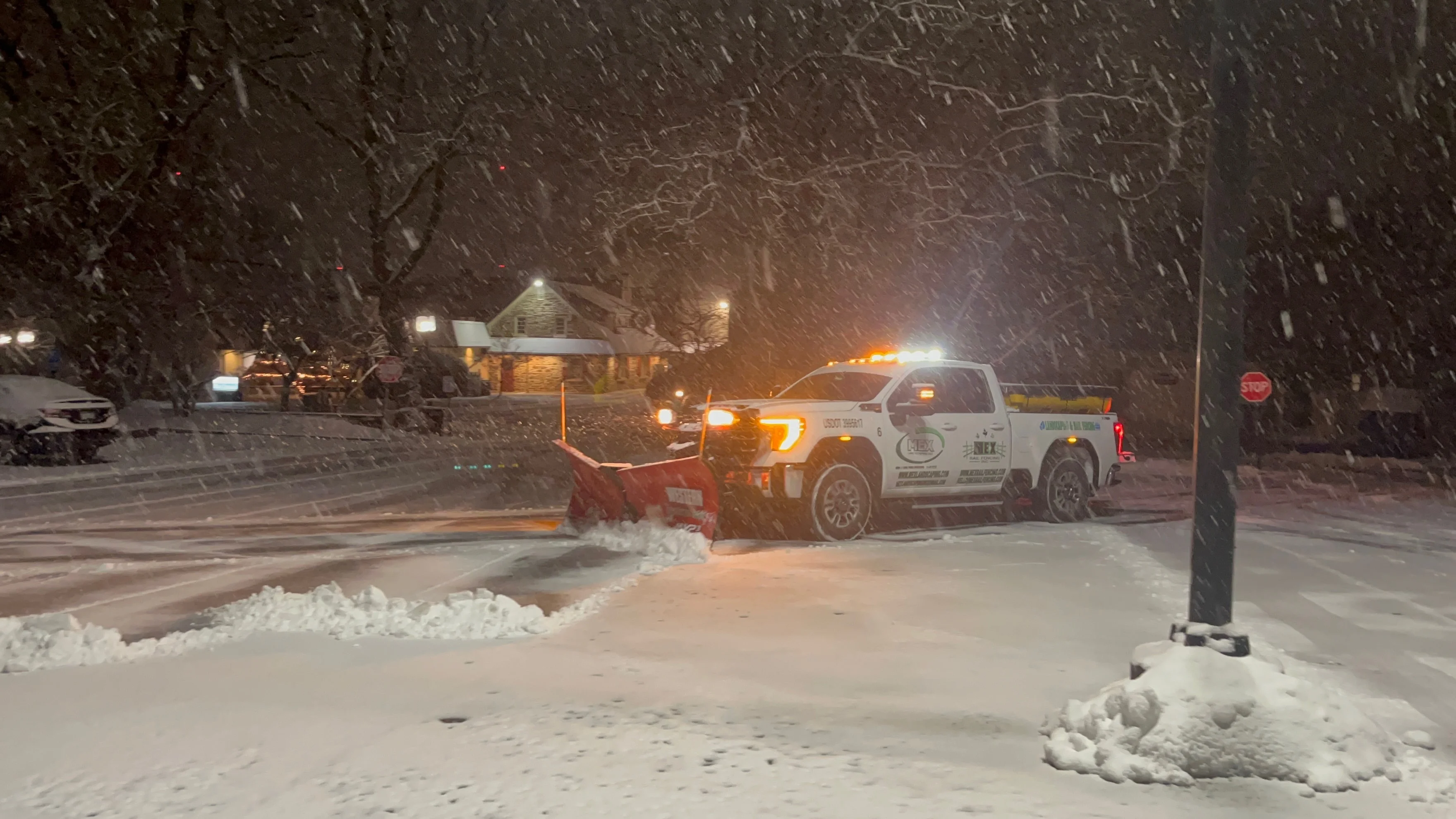Professional snow plowing service for commercial properties in Montgomery County Pennsylvania